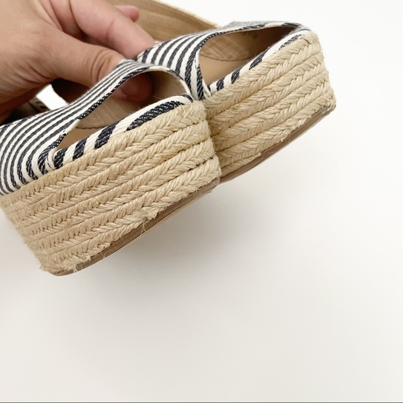 Splendid striped nautical espadrille wedges 8.5 - Picture 3 of 10